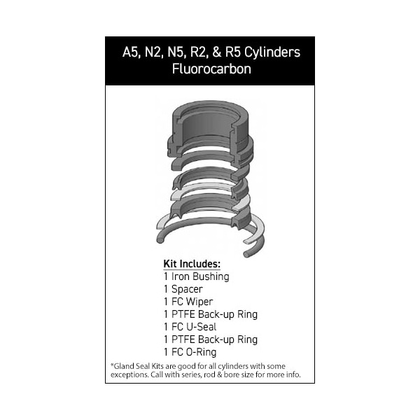 Hydro-Line - After Market Parts Hydraulic Cylinder Repair Kit- 4 Gland Kit 665-32V - main